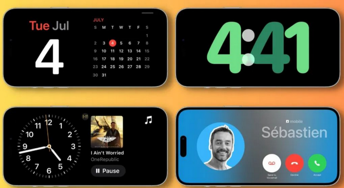 万山苹果手机维修分享iOS17横屏充电待机显示有什么好处 