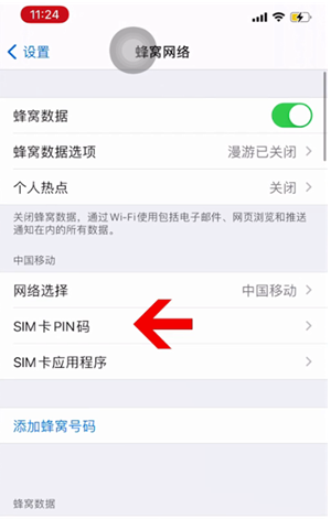 万山苹果14维修网分享如何给iPhone14的SIM卡设置密码 