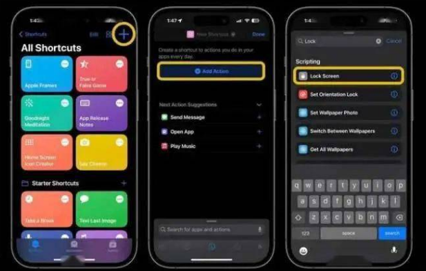 万山苹果14锁屏维修店分享iPhone14升级iOS16.4后如何创建锁屏快捷方式 
