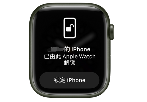 万山苹果手机维修分享用 AppleWatch 解锁配备面容 ID 的 iPhone方法 