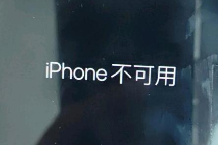 万山苹果服务网点分享锁屏界面显示“iPhone 不可用”如何解决 