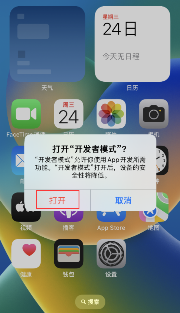 万山苹果手机维修分享如何打开开发者模式 